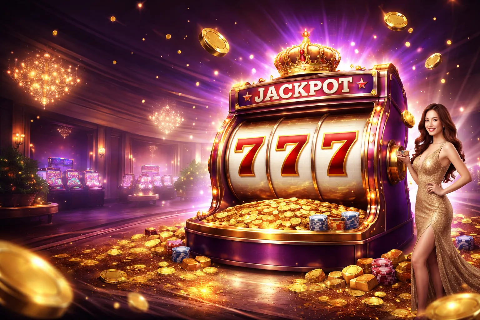 Hình nền Slot 168 VIP với các biểu tượng may mắn
